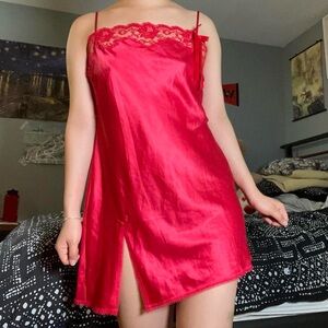 Red Victorias Secret Slip